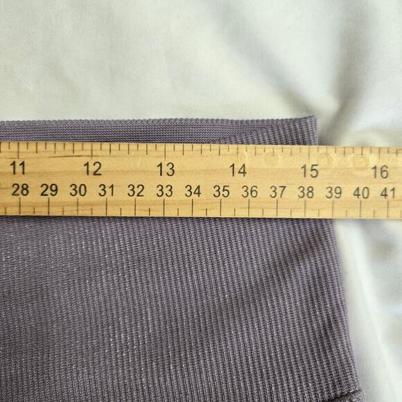 NWT Good American Women's Dusty Violet Ribbed High-Waist Leggings, Size 5/6 - Picture 9 of 11